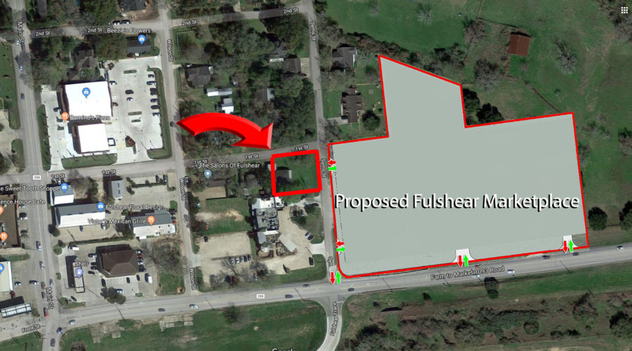 Prime 8700 s/f Lot in Fulshear – Across from Proposed Fulshear Marketplace